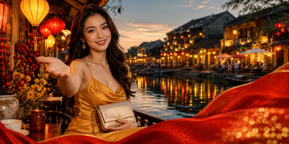 Người dùng Hội An thưởng thức trải nghiệm VIP trên nền tảng 7120 tại quán cà phê